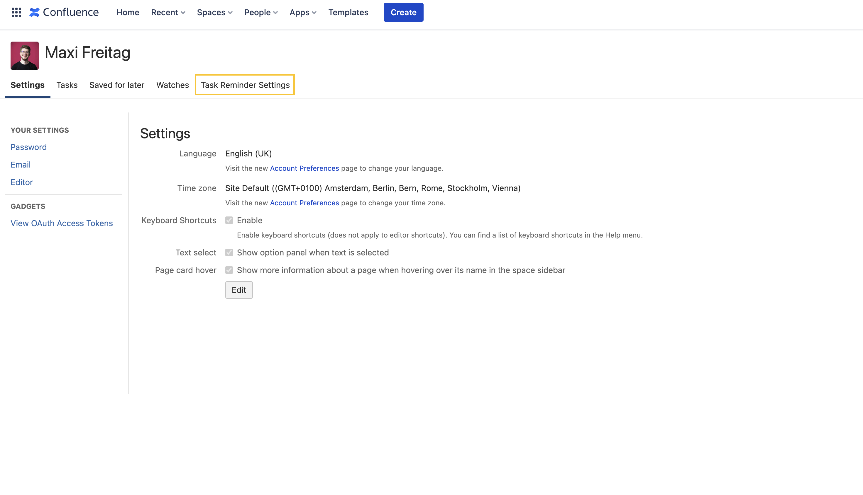 user-settings